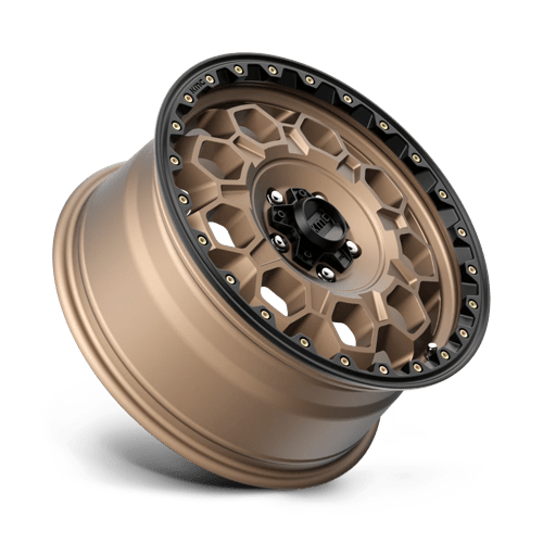 KMC KM545 TREK Matte Bronze W/ Black Lip 17x9 -12 5x127mm 71.5mm - Wheelwiz