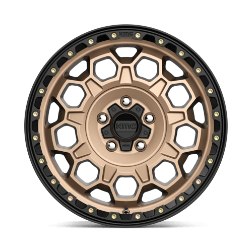 KMC KM545 TREK Matte Bronze W/ Black Lip 17x9 -12 5x127mm 71.5mm - Wheelwiz
