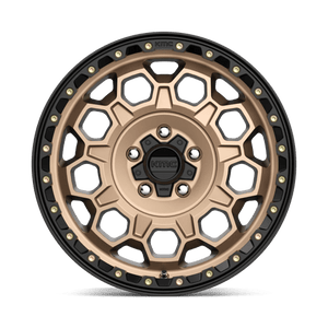 KMC KM545 TREK Matte Bronze W/ Black Lip 17x9 -12 5x127mm 71.5mm - Wheelwiz