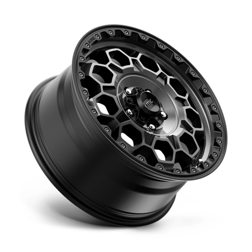 KMC KM545 TREK Satin Black W/ Gray Tint 17x8 +35 5x114.3mm 72.6mm - Wheelwiz