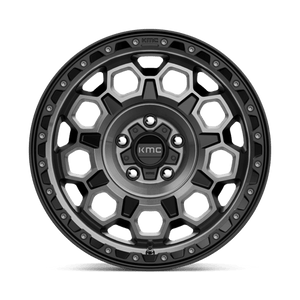 KMC KM545 TREK Satin Black W/ Gray Tint 17x9 -12 5x127mm 71.5mm - Wheelwiz