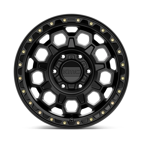 KMC KM545 TREK Satin Black 17x8 +35 6x139.7mm 100.3mm - Wheelwiz