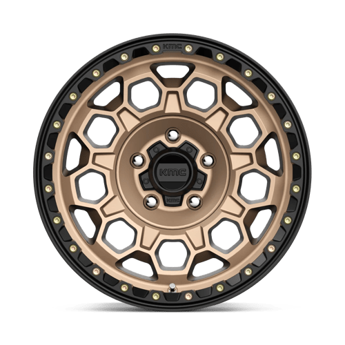 KMC KM545 TREK Matte Bronze W/ Black Lip 17x9 0 5x127mm 71.5mm - Wheelwiz