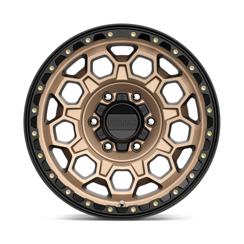 KMC KM545 TREK Matte Bronze W/ Black Lip 17x9 0 6x139.7mm 106.1mm - Wheelwiz