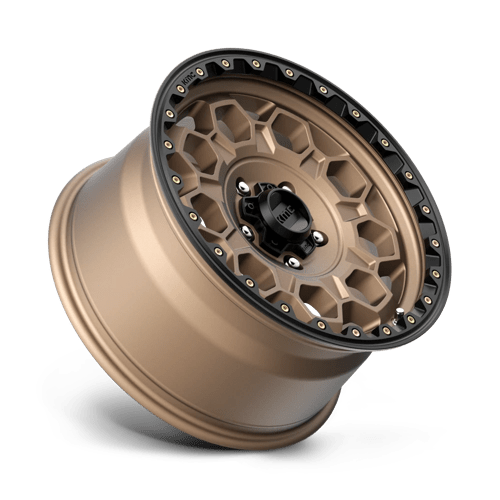 KMC KM545 TREK Matte Bronze W/ Black Lip 17x9 +18 5x127mm 71.5mm - Wheelwiz