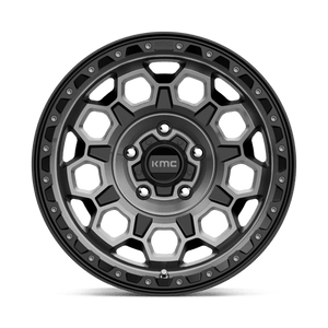 KMC KM545 TREK Satin Black W/ Gray Tint 17x9 +18 5x127mm 71.5mm - Wheelwiz