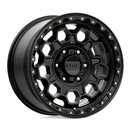 KMC KM545 TREK Satin Black 17x9 +18 6x139.7mm 106.1mm - Wheelwiz