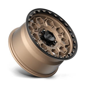 KMC KM545 TREK Matte Bronze W/ Black Lip 17x9 +18 6x139.7mm 106.1mm - Wheelwiz