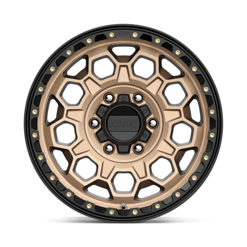 KMC KM545 TREK Matte Bronze W/ Black Lip 17x9 +18 6x139.7mm 106.1mm - Wheelwiz