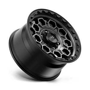 KMC KM545 TREK Satin Black W/ Gray Tint 17x9 +18 6x120mm 66.9mm - Wheelwiz