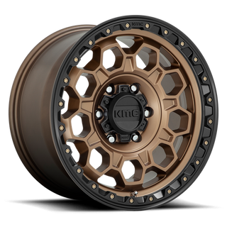 KMC KM545 TREK Matte Bronze W/ Black Lip 17x8 +38 5x108mm 72.6mm