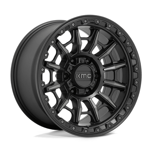 KMC KM547 CARNAGE Satin Black W/ Gray Tint 17x9 0 6x135mm 87.1mm - Wheelwiz