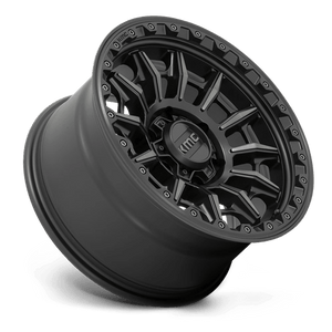 KMC KM547 CARNAGE Satin Black W/ Gray Tint 16x8 0 6x139.7mm 106.1mm - Wheelwiz