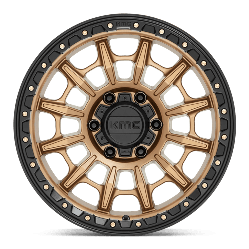 KMC KM547 CARNAGE Matte Bronze W/ Black Lip 17x9 0 6x139.7mm 106.1mm - Wheelwiz
