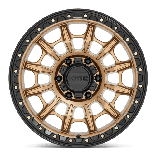 KMC KM547 CARNAGE Matte Bronze W/ Black Lip 17x9 0 6x135mm 87.1mm - Wheelwiz