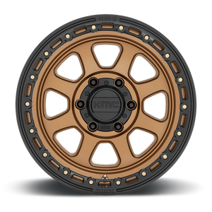 KMC KM548 CHASE Matte Bronze W/ Black Lip 20x9 +18 6x135mm 87.1mm