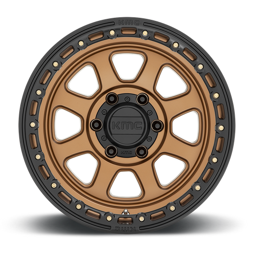 KMC KM548 CHASE Matte Bronze W/ Black Lip 20x9 0 8x165.1mm 125.1mm