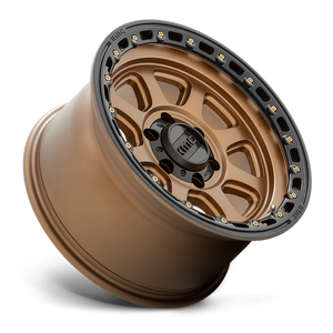 KMC KM548 CHASE Matte Bronze W/ Black Lip 17x9 -12 6x139.7mm 106.1mm