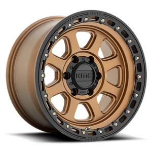 KMC KM548 CHASE Matte Bronze W/ Black Lip 18x9 +18 8x165.1mm 125.1mm