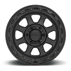 KMC KM548 CHASE Satin Black W/ Gloss Black Lip 17x9 -12 5x127mm 71.5mm