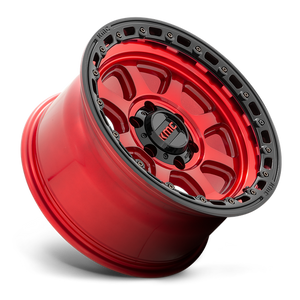 KMC KM548 CHASE Candy Red W/ Black Lip 18x9 0 8x170mm 125.1mm