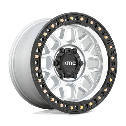 KMC KM549 GRS Machined W/ Satin Black Lip 17x9 +18 5x139.7mm 78.1mm - Wheelwiz