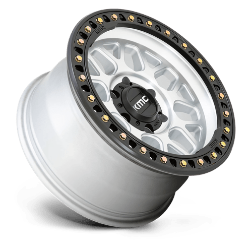 KMC KM549 GRS Machined W/ Satin Black Lip 17x9 +18 6x120mm 66.9mm