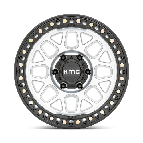 KMC KM549 GRS Machined W/ Satin Black Lip 17x9 -12 6x139.7mm 106.1mm - Wheelwiz