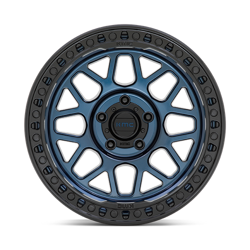 KMC KM549 GRS Midnight Blue W/ G-black Lip 17x9 0 6x139.7mm 106.1mm