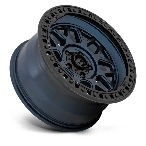 KMC KM549 GRS Midnight Blue W/ G-black Lip 17x9 0 6x139.7mm 106.1mm