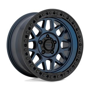 KMC KM549 GRS Midnight Blue W/ G-black Lip 17x9 -12 5x127mm 71.5mm