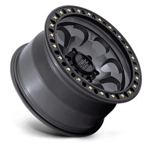 KMC KM550 RIOT SBL Anthracite W/ Satin Black Lip 17x9 -12 6x139.7mm 106.1mm - Wheelwiz