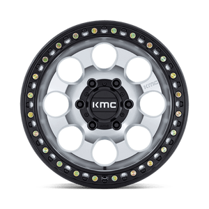 KMC KM550 RIOT SBL Machined W/ Satin Black Lip 18x9 +18 6x135mm 87.1mm