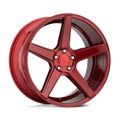 KMC KM685 DISTRICT Candy Red 20x8.5 +28 5x114.3mm 72.6mm - Wheelwiz