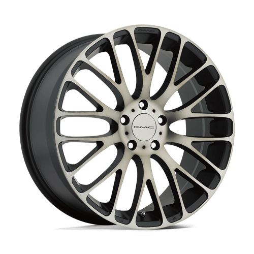 KMC KM693 MAZE Satin Black W/ Mach Dark Tint 20x8.5 +40 5x114.3mm 72.6mm - Wheelwiz