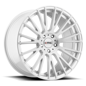 KMC KM706 IMPACT Brushed Silver 20x8.5 +25 5x115mm 72.6mm - WheelWiz