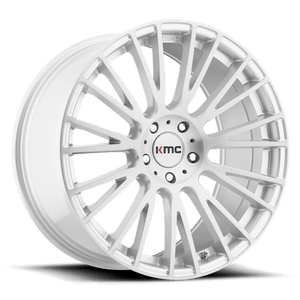 KMC KM706 IMPACT Brushed Silver 20x8.5 +25 5x115mm 72.6mm - WheelWiz