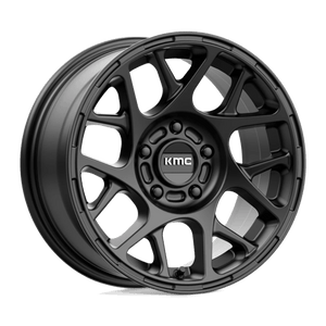 KMC KM708 BULLY Satin Black 16x7.5 +12 5x114.3mm 72.6mm - Wheelwiz