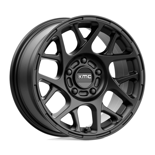 KMC KM708 BULLY Satin Black 15x7 +10 5x114.3mm 72.6mm - WheelWiz