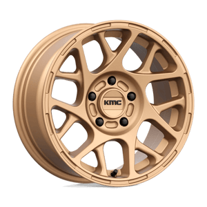 KMC KM708 BULLY Matte Bronze 16x7.5 +30 5x110mm 72.6mm - WheelWiz