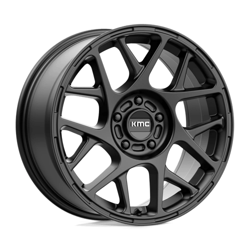 KMC KM708 BULLY Satin Black 17x8 +38 5x112mm 66.6mm - Wheelwiz