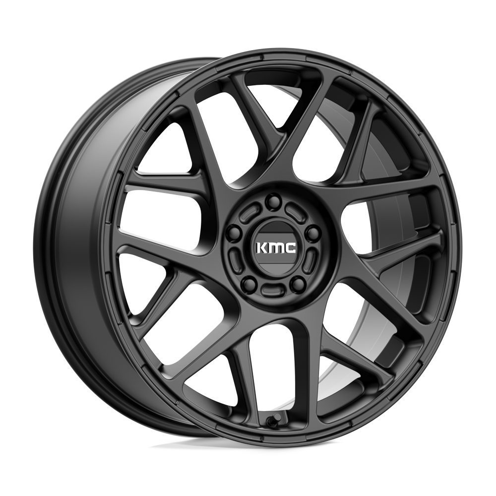 KMC KM708 BULLY Satin Black 18x8 +38 5x110mm 72.6mm - WheelWiz