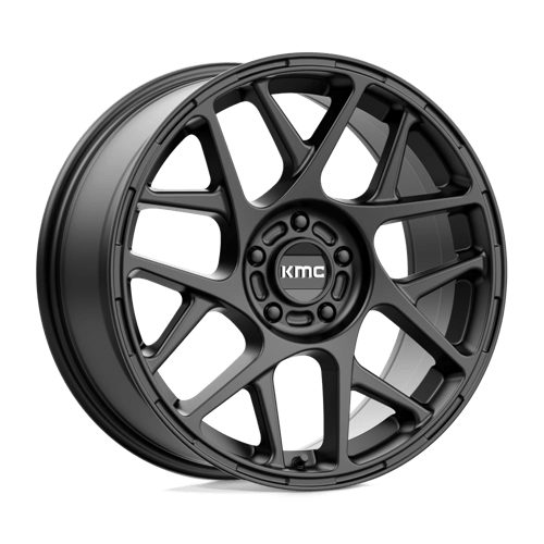 KMC KM708 BULLY Satin Black 18x8 +38 5x108mm 72.6mm - WheelWiz