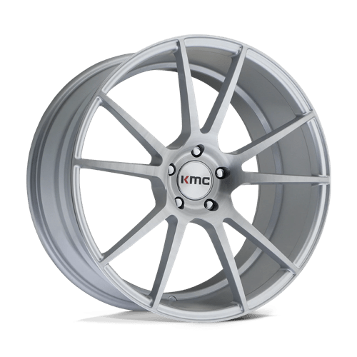 KMC KM709 FLUX Brushed Silver 20x10 +40 5x114.3mm 72.6mm - Wheelwiz