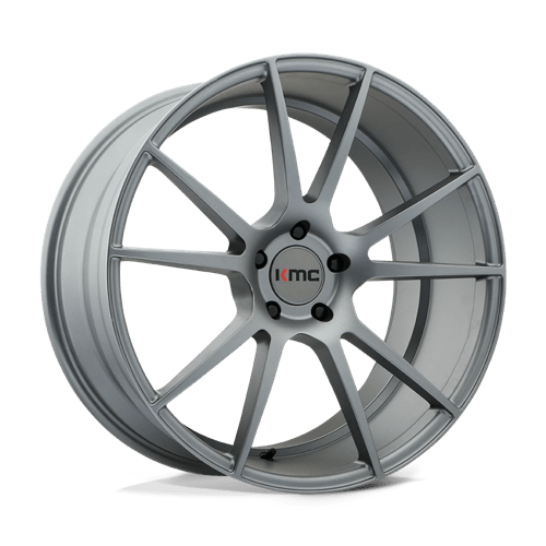 KMC KM709 FLUX Charcoal 20x8.5 +25 5x112mm 66.6mm - Wheelwiz