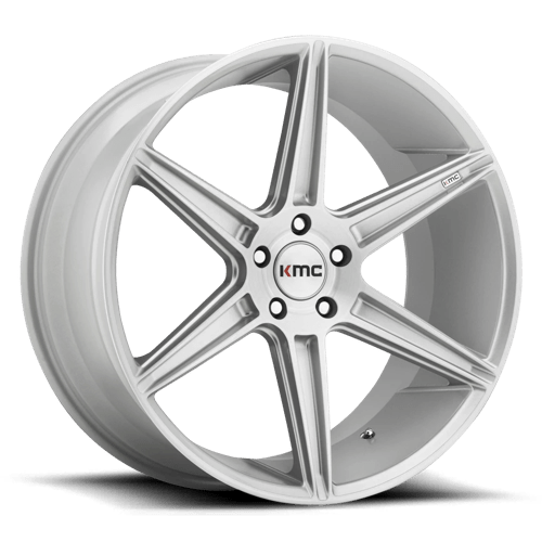 KMC KM711 PRISM Brushed Silver 20x10.5 +35 5x114.3mm 72.6mm - Wheelwiz