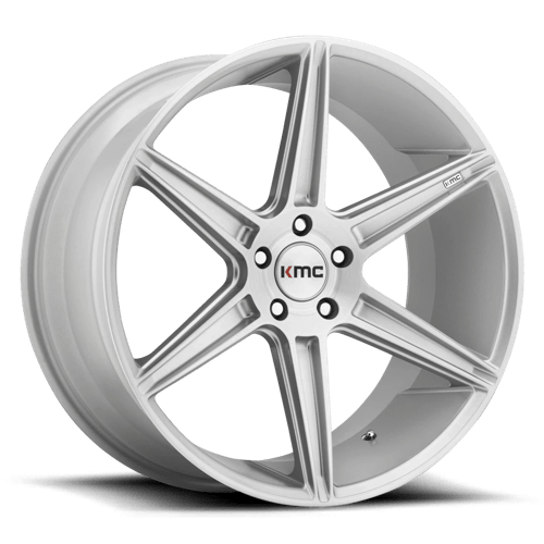 KMC KM711 PRISM Brushed Silver 20x10.5 +45 5x114.3mm 72.6mm - Wheelwiz