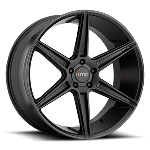 KMC KM711 PRISM Satin Black 22x10.5 +40 5x112mm 66.6mm - WheelWiz