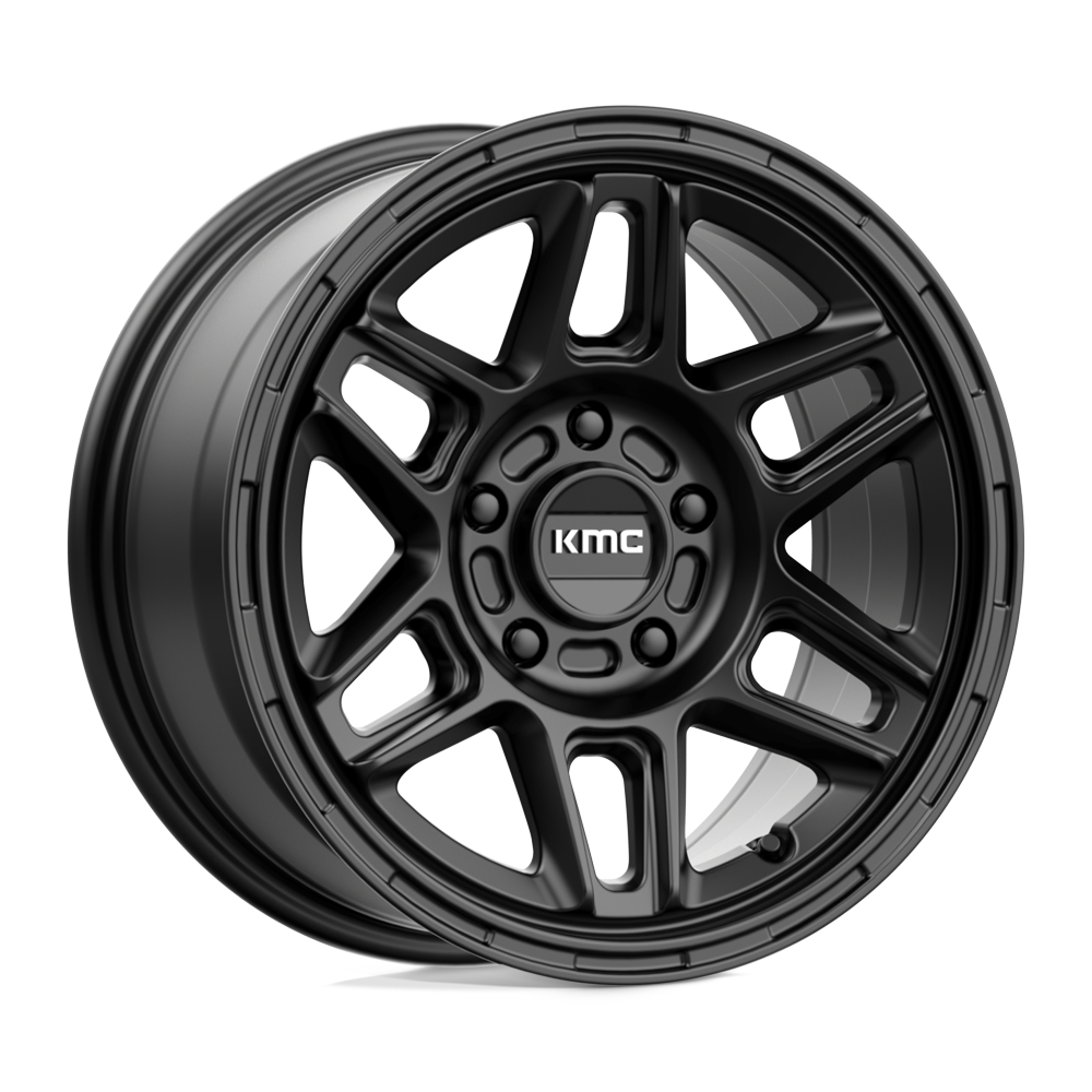 KMC KM716 NOMAD Satin Black 15x7 +10 5x114.3mm 72.6mm - WheelWiz