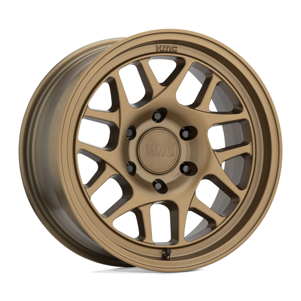 KMC KM717 BULLY OL Matte Bronze 17x7 +10 5x139.7mm 108mm - WheelWiz